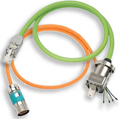 Servo motor cable harnesses