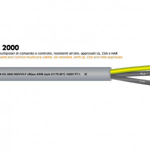 KU2000 - UL cUL Ce HAR approved YY cable
