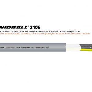 Unidrall 2106 - TPE-PUR Flexible drag chain cables